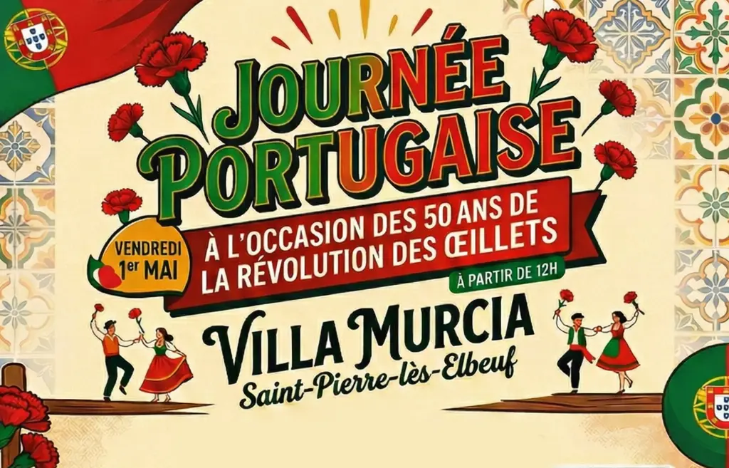 Bannière fête portugaise — 50 ans de la Révolution des Œillets
